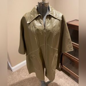 1970’s leather Bonnie Cashin (missing label) poncho